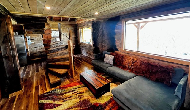 Outlaw Cabin at Arcady Ridge Ranch-rustic vibe meets and beautiful mountain view