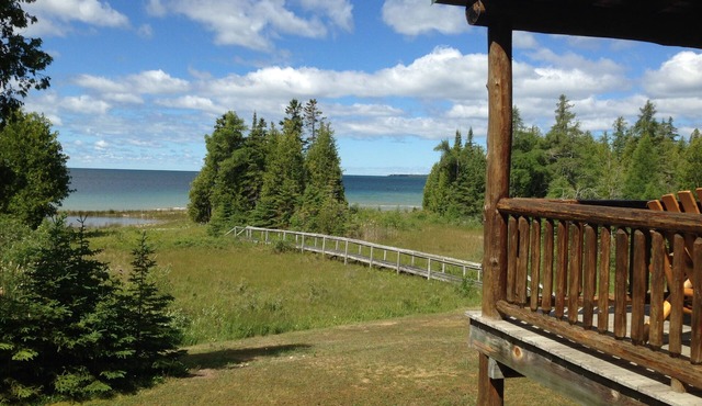 Private 4 Acre Home on Lake Michigan Minutes From Action In Downtown St. Ignace.