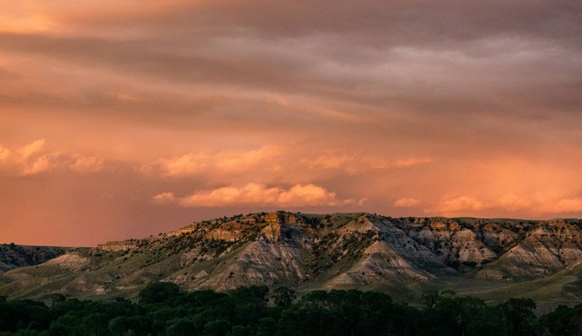 Ranch home with wide open views of the wild west.
