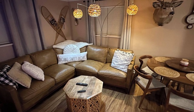 Relax in a serene patio oasis & a rejuvenating massage chair after a long day!