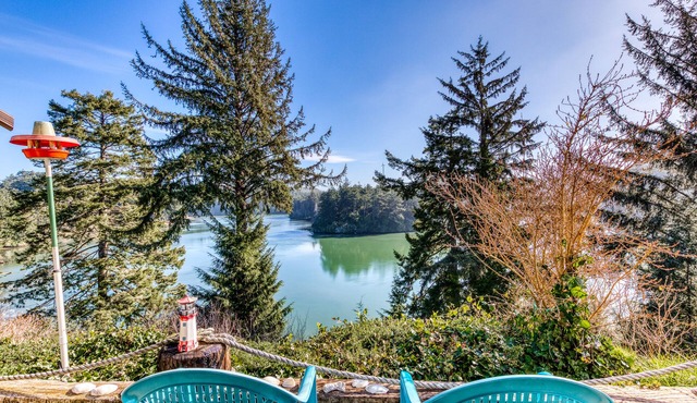 Riverfront Home with Beautiful Water Views, Patio & Fireplace