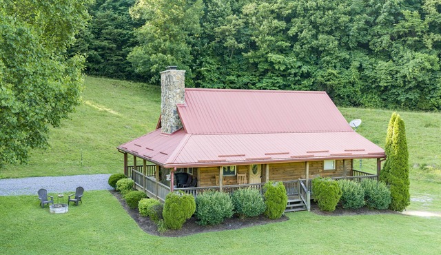 Rustic Cabin with a View on a Hundred Acre Farm