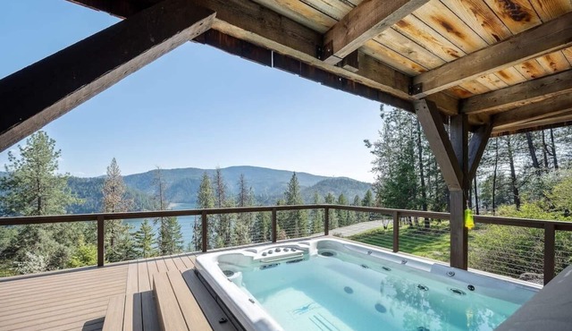 Scenic Lake Retreat with Hot Tub | Private 3BR Cabin Near CDA
