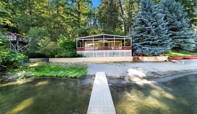 Secluded, Rustic Lakefront Home, Nestled on the Peaceful Shores of Lake Coeur d’Alene, Idaho