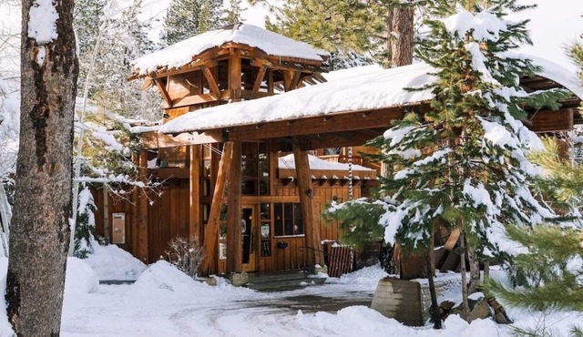 Single King Experience, Gravity Haus Truckee-Tahoe, Log-styled, Near Ski Trails