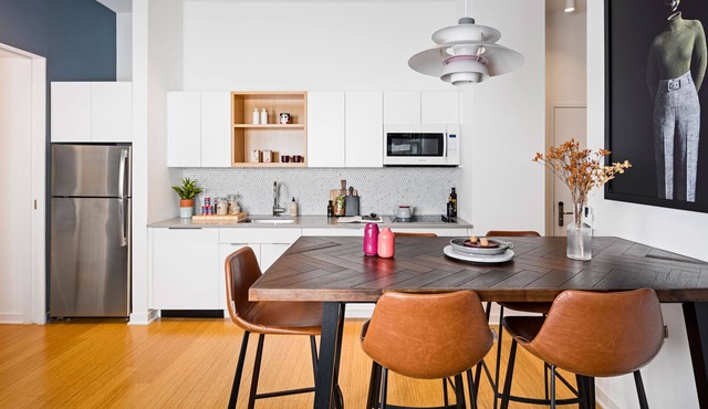 Spacious 2-Bedroom with Private Patio + Workspace in Harrison