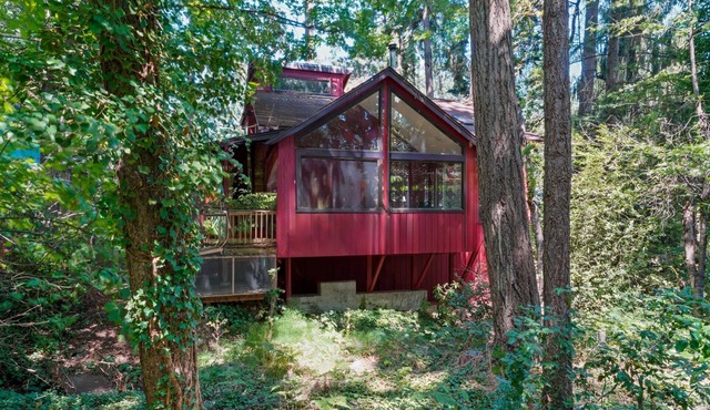 Spacious, Tranquil “Treehouse” with Sauna and Fireplace in Eugene
