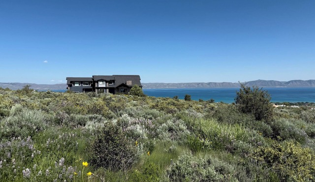 Spectacular views of Bear Lake in a spacious private retreat on nearly 6 acres!
