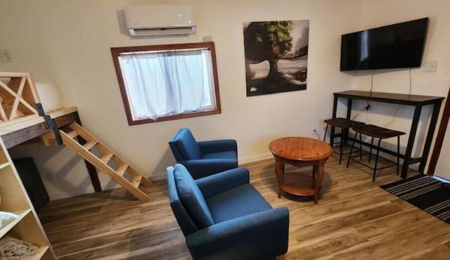 Tiny home with cabin vibes