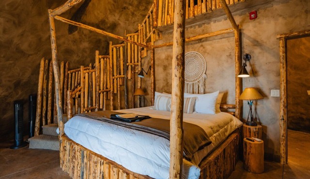 Tipi Perfect for Stargazing In Zion Chief Tipi #41 on the Pond w/ 1 King Bed, Hot Tub & Outdoor Kitchen