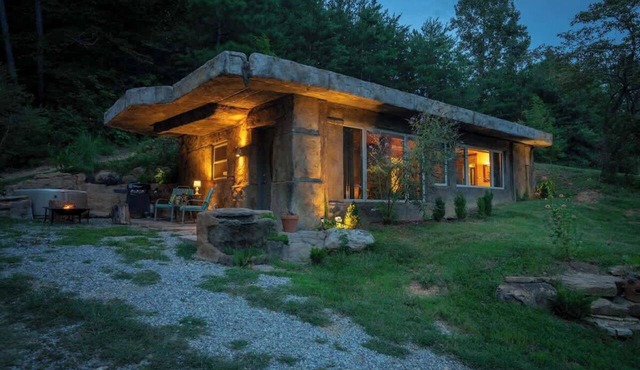 Unique hand-carved cave house with an amazing view of Lookout Mountain.
