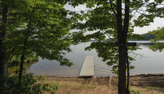 Waterfront sandy beach access