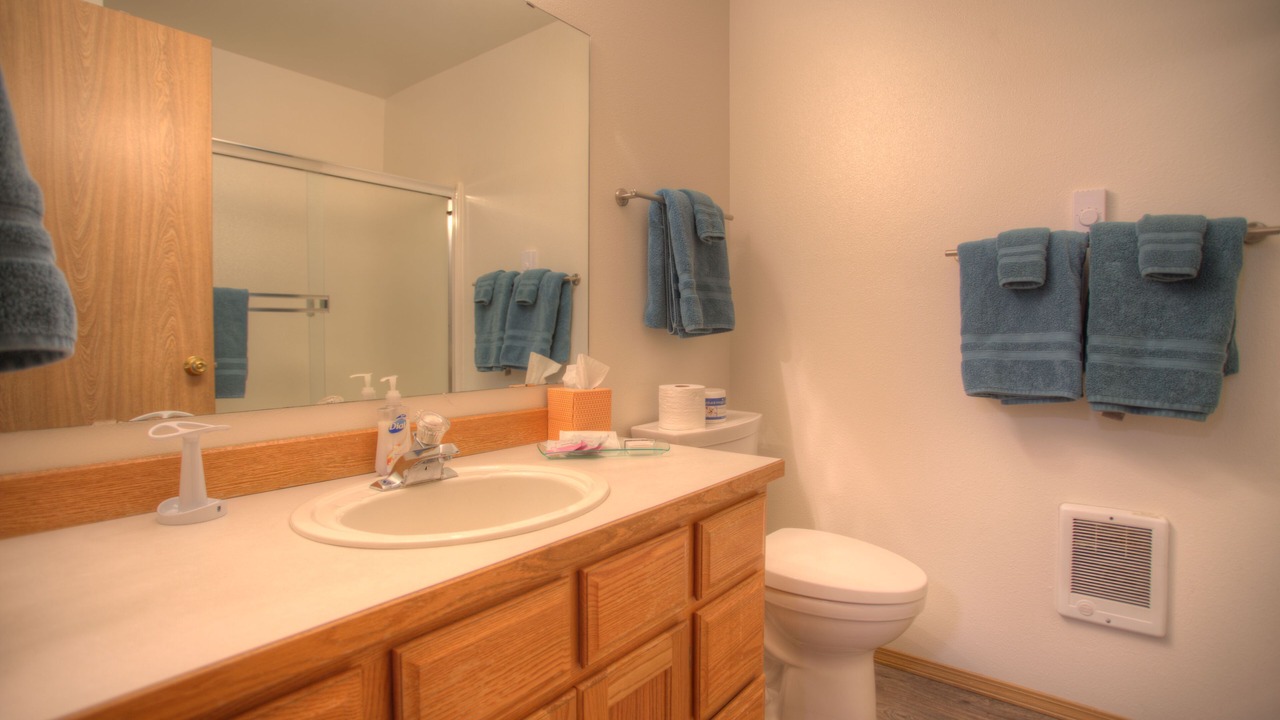 Photo of Bathroom in Downtown Leavenworth