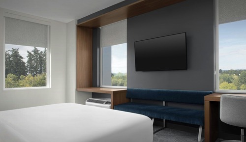 Suite, 1 King Bed with Sofa bed, Corner