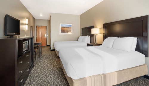 Standard Room, 2 Queen Beds, Non Smoking, Refrigerator & Microwave