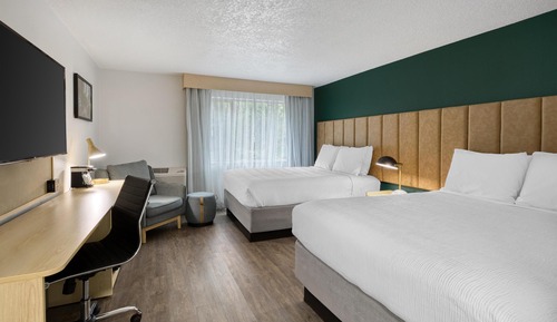 Standard Room, 2 Queen Beds, Non Smoking, Refrigerator & Microwave